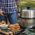 Making burgers on the COBB