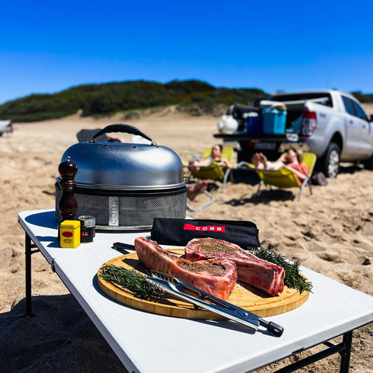 Steak on the beach